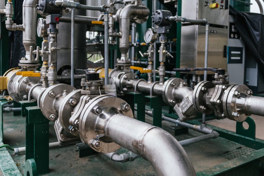 imagem aproximada de cilindros industriais